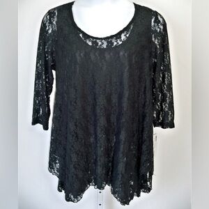 Vintage Sole Dione Studio Lace Tunic 2 Piece Shirt